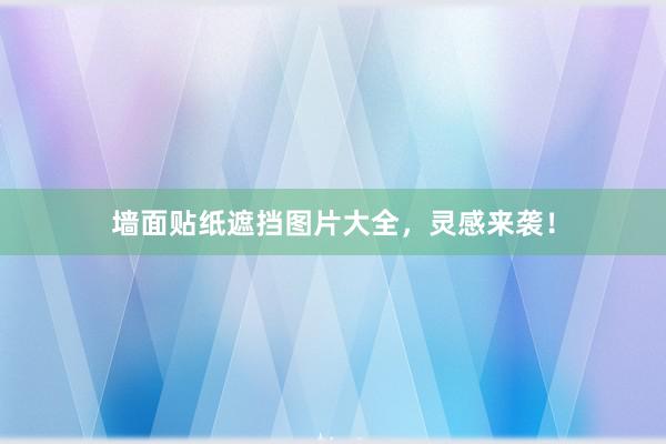 墙面贴纸遮挡图片大全，灵感来袭！